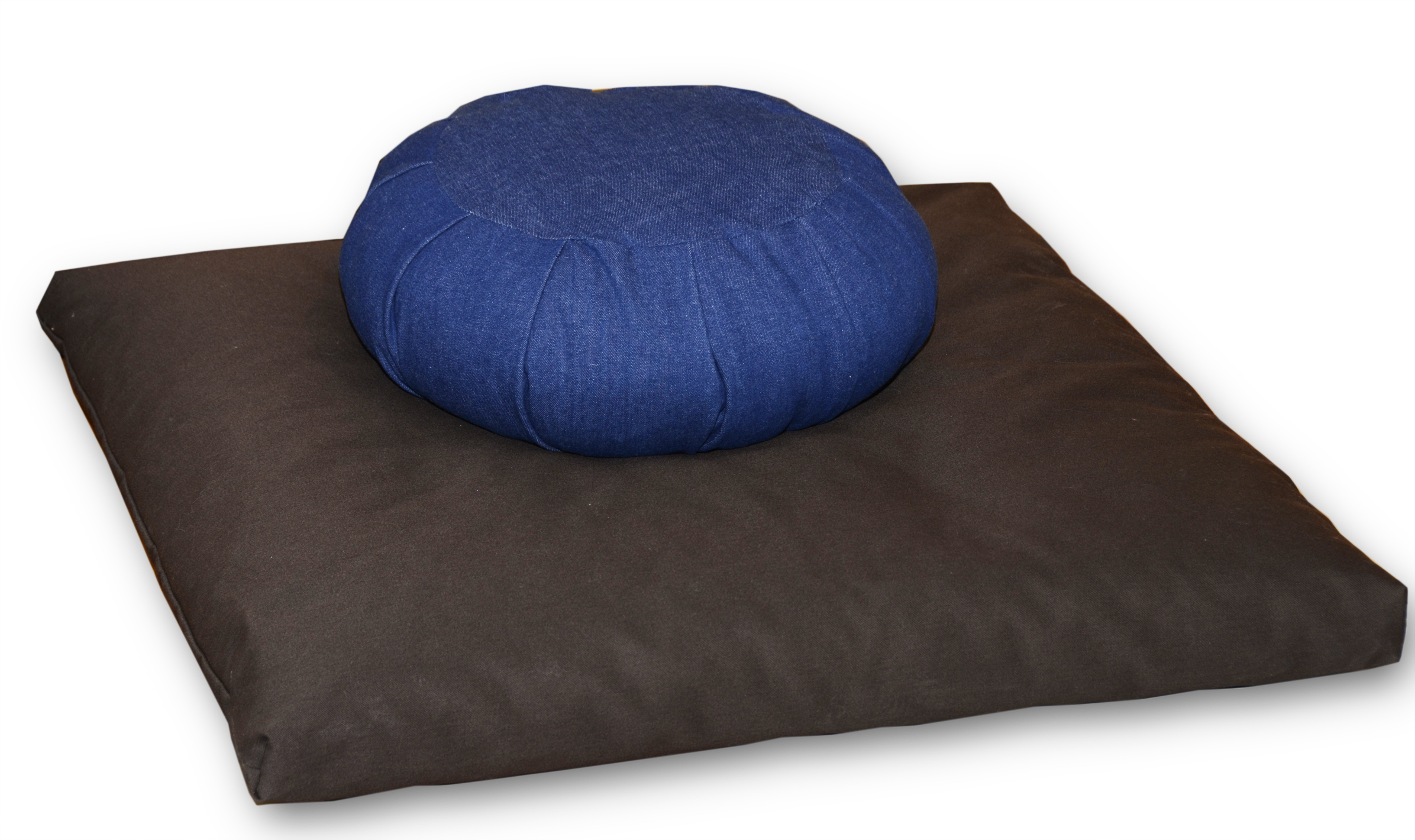 Zabuton Matte aus Baumwolle mit Füllung aus Kapok für Meditation und Entspanung fangrün Handelsturm Meditationsset Zafu Kissen 